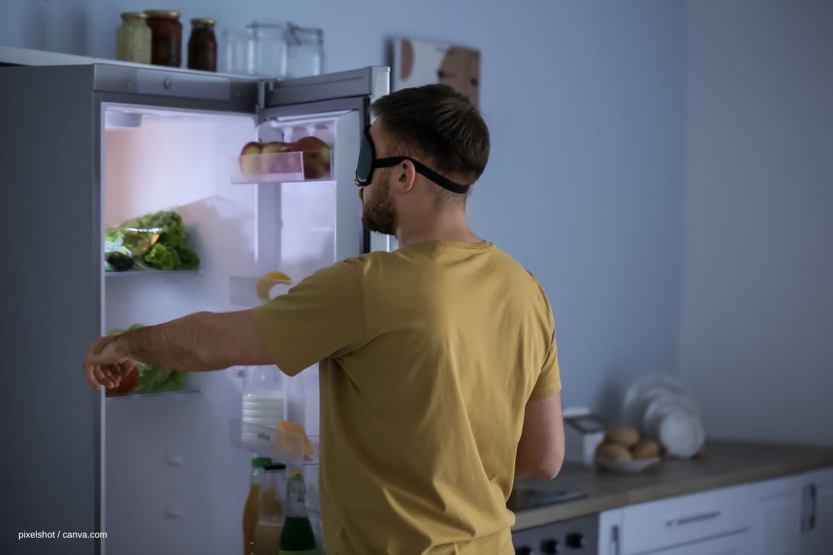 Beim Schlafwandeln zum Kühlschrank gehen